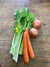Selezione Brodo/soffritto (0,5kg) - Sedano, carota e cipolla - L'Orto di Barbieri